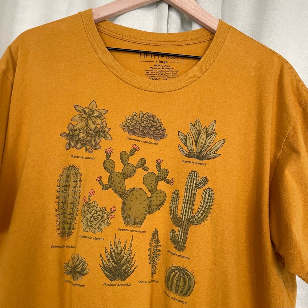 Fifth & Sun Cactus Species 2016 T-Shirt